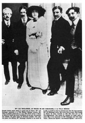 ヴィラ・メディチで仲間と一緒のリリ