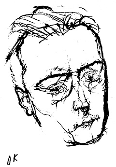 アントン・ヴェーベルン、オスカー・ココシュカによるスケッチ